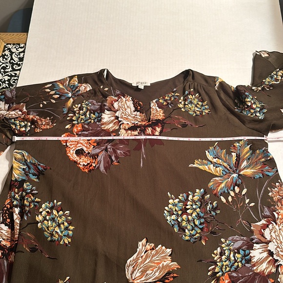 Umgee floral bell sleeve swing dress/tunic size small 🧡 - Picture 11 of 15